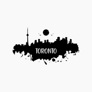 Toronto Skyline Silhouette. Svg Png Eps Dxf Cut files.