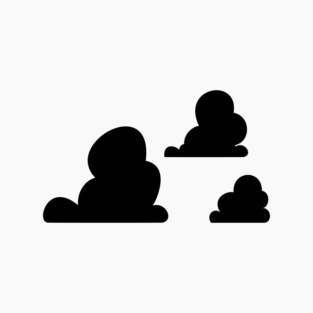 Cute Toy Clouds, Cartoon Clouds Shape, Fluffy Cloud Illustration. Svg ...