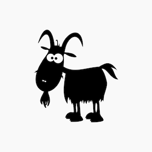 Goat. Svg Png Eps Dxf Cut files.