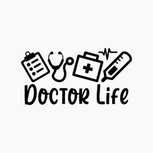 Doctor Life. Svg Png Eps Dxf Cut files.