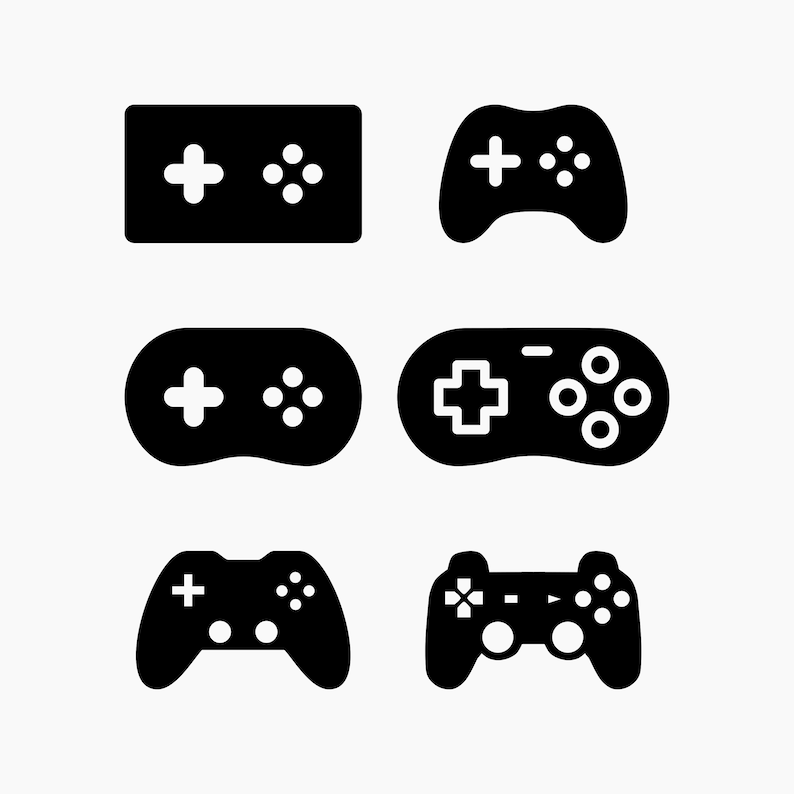 Game Controller. Svg Png Eps Dxf Cut Files. - Etsy