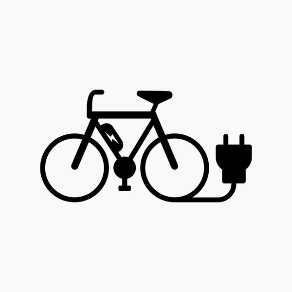 Vélo électrique, vélo électrique. Svg Png Eps Dxf Cut fichiers.