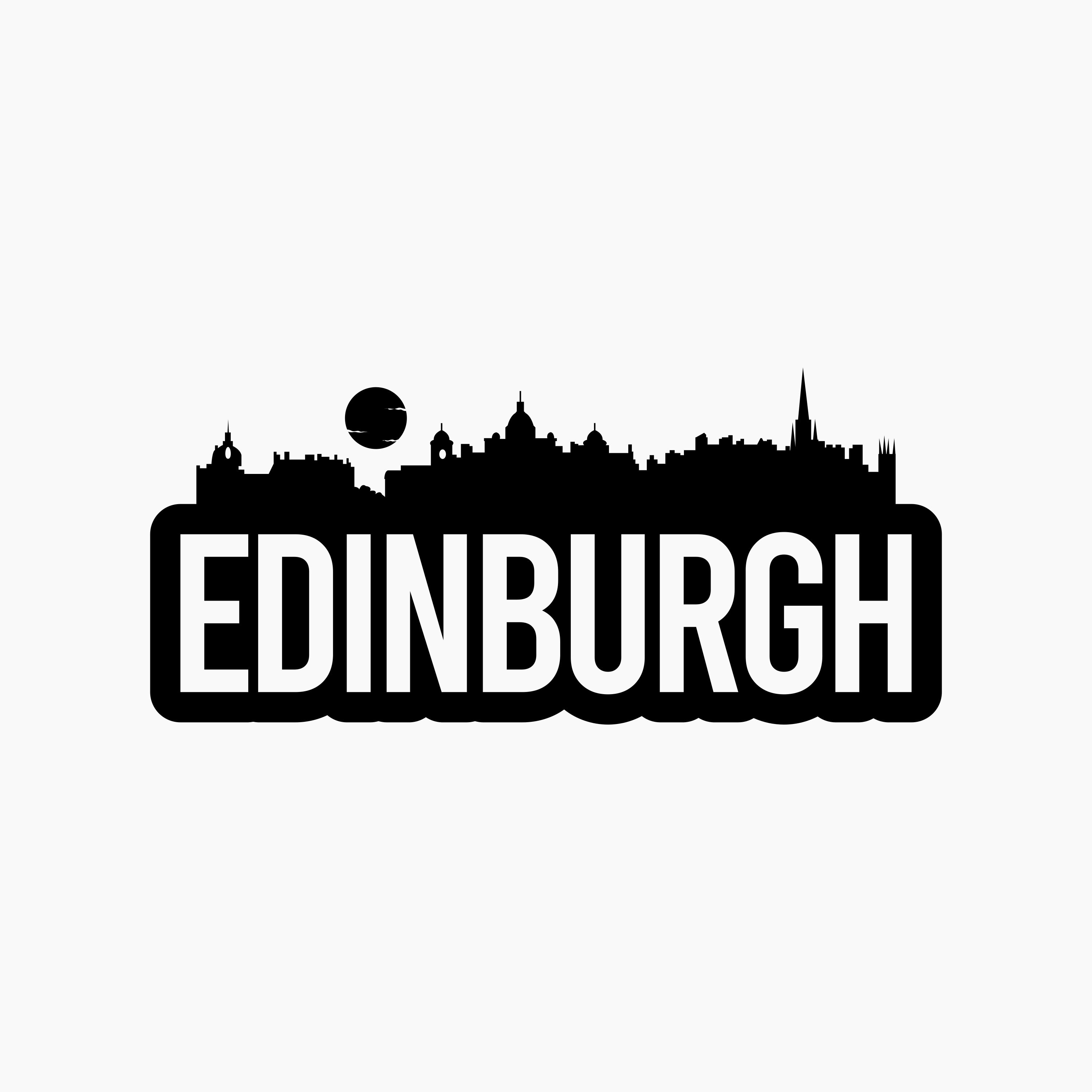 Edinburgh Bold Skyline. Svg Png Eps Dxf Cut Files. Etsy Ireland