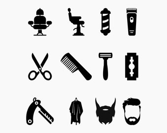 Barber shop. Svg Png Eps Dxf Cut files.