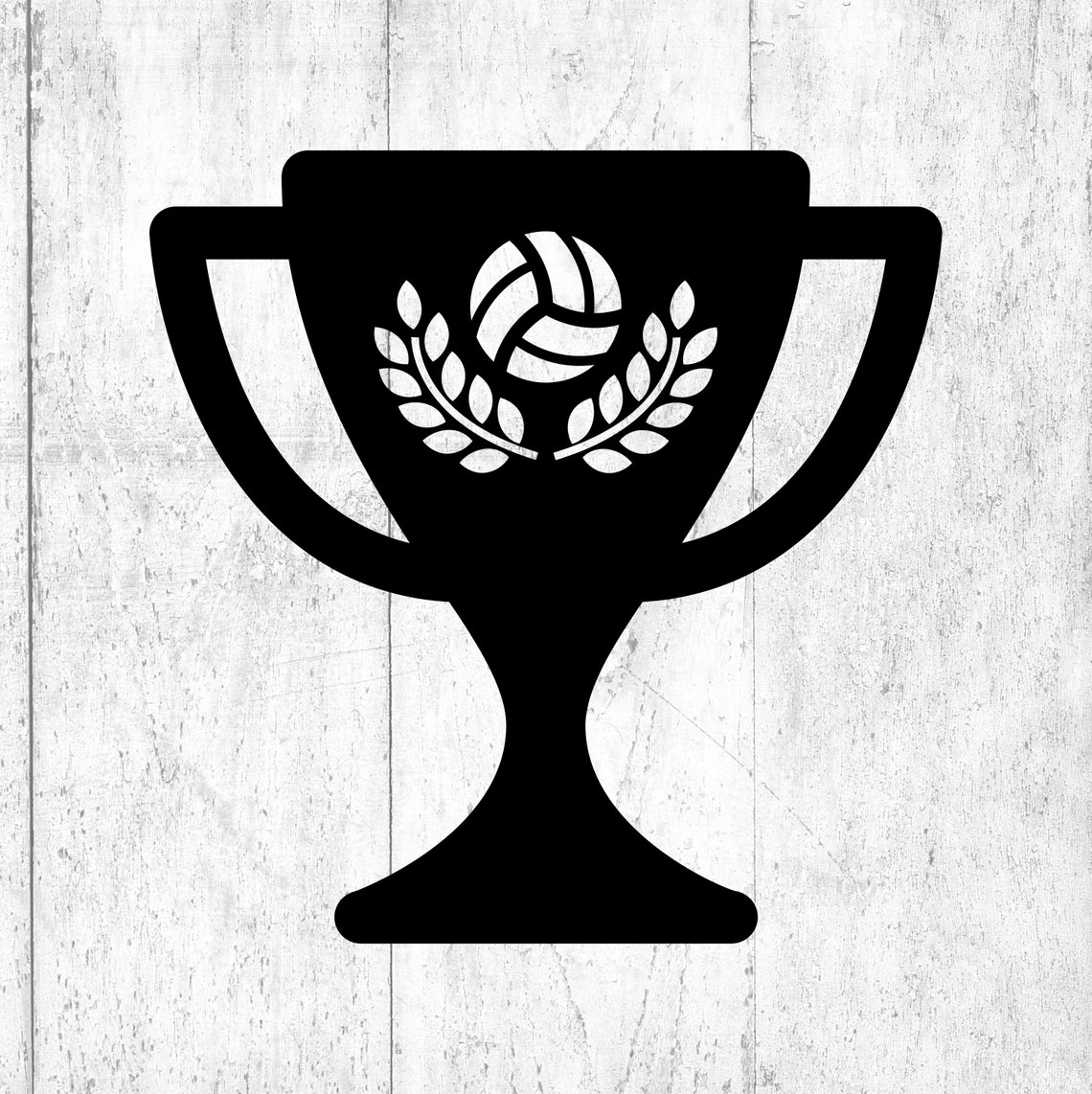 Volleyball Award Trophy. Svg Png Eps Dxf Cut Files. Etsy