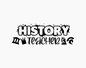 History Teacher. Svg Png Eps Dxf Cut files.