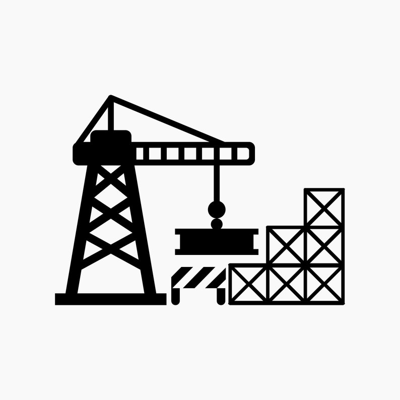 Building Construction. Svg Png Eps Dxf Cut files. image 1