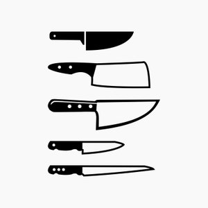 Kitchen Knife. Svg Png Eps Dxf Cut files.