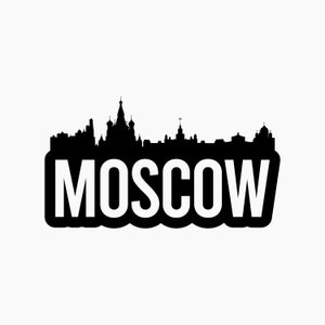 Moscow Bold Skyline. Svg Png Eps Dxf Cut files.