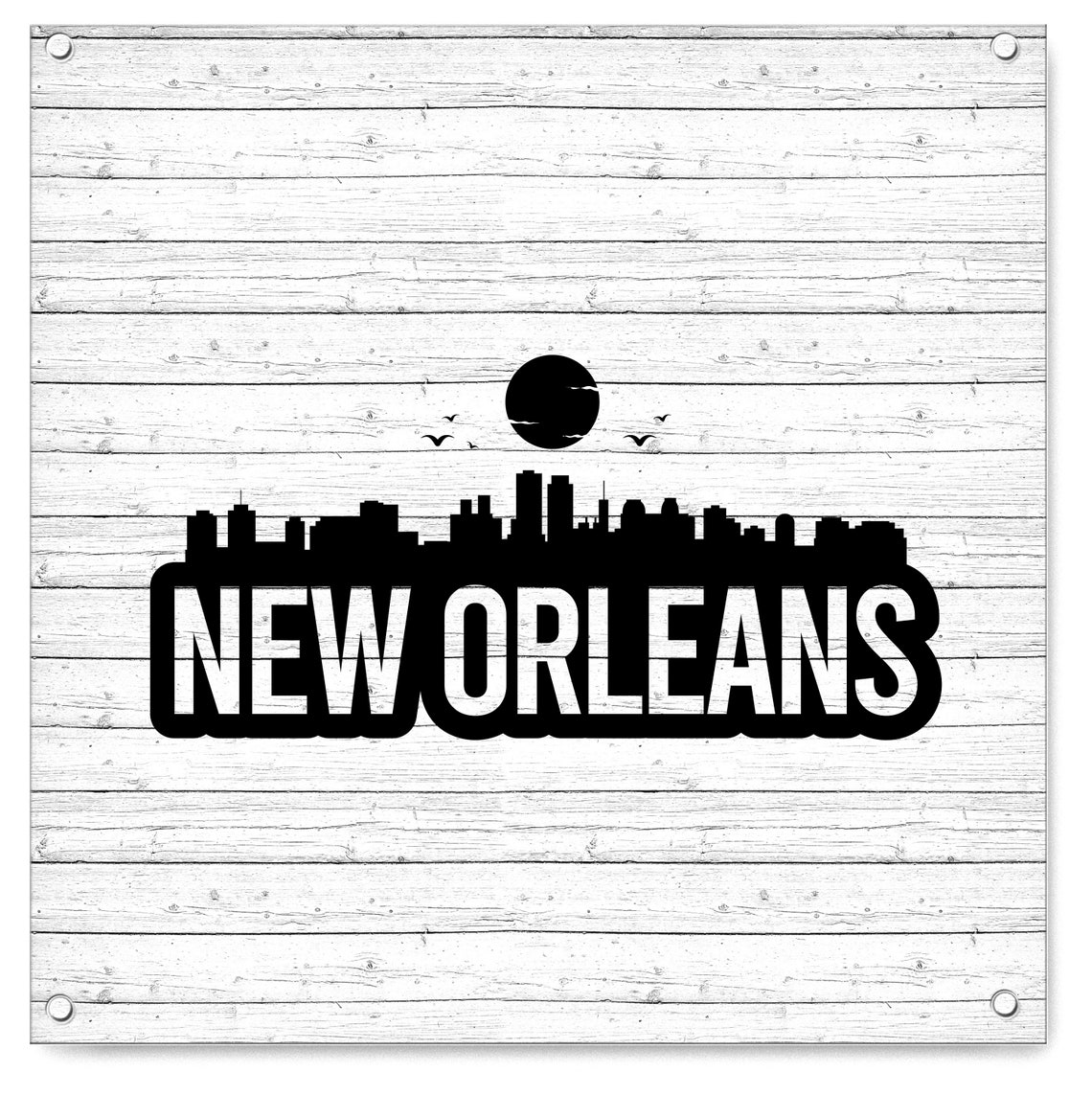 New Orleans Bold Skyline. Svg Png Eps Dxf Cut Files. - Etsy
