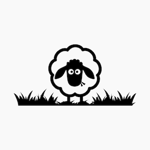 Sheep. Svg Png Eps Dxf Cut files.