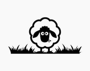 Sheep. Svg Png Eps Dxf Cut files.