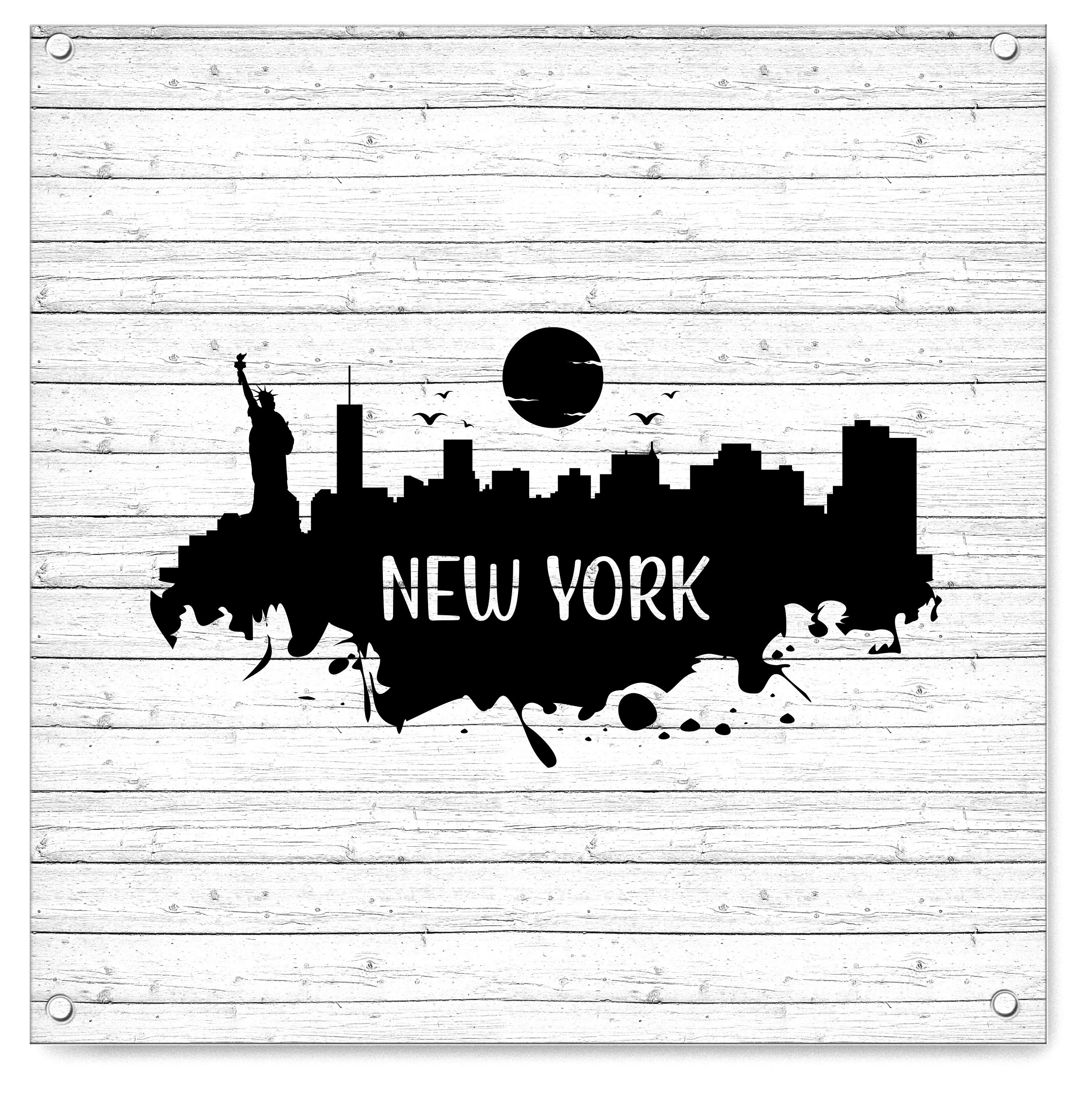 New York Skyline Silhouette. Svg Png Eps Dxf Cut Files. - Etsy