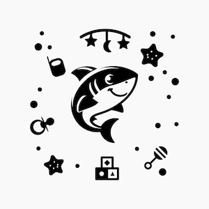 Baby Shark. Svg Png Eps Dxf Cut files.