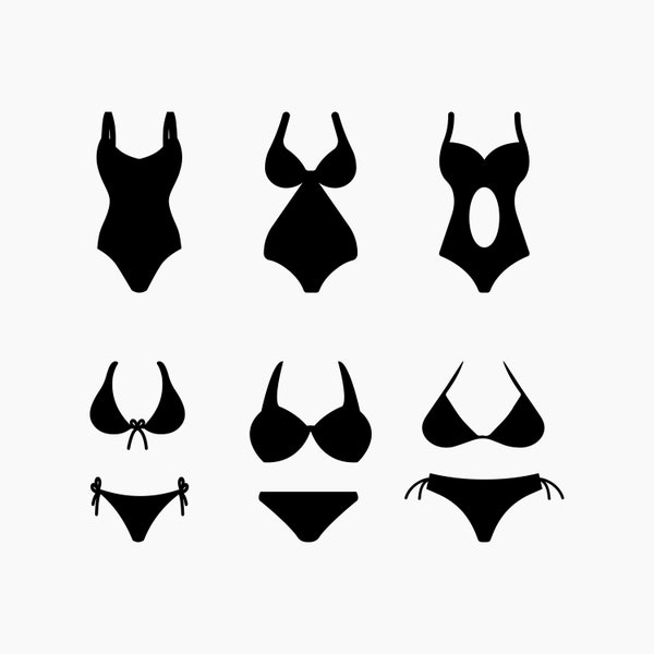 Bikini Swimsuit. Svg Png Eps Dxf Cut files.