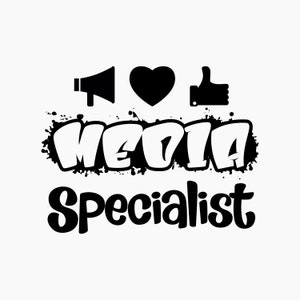 Media Specialist. Svg Png Eps Dxf Cut files.