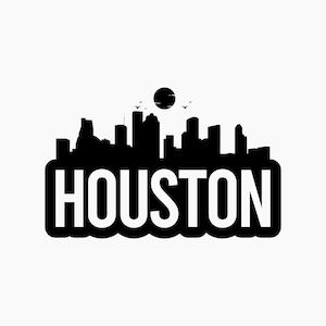 Houston Bold Skyline. Svg Png Eps Dxf Cut files.