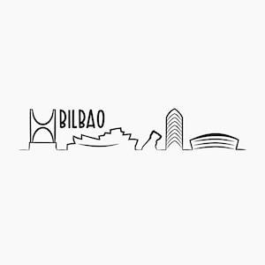 Bilbao Skyline. Svg Png Eps Dxf Cut files.