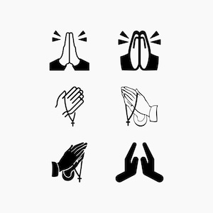 Praying Hands. Svg Png Eps Dxf Cut files.