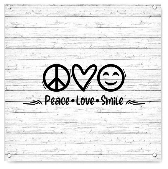 Peace Love Smile. Svg Png Eps Dxf Cut Files. - Etsy