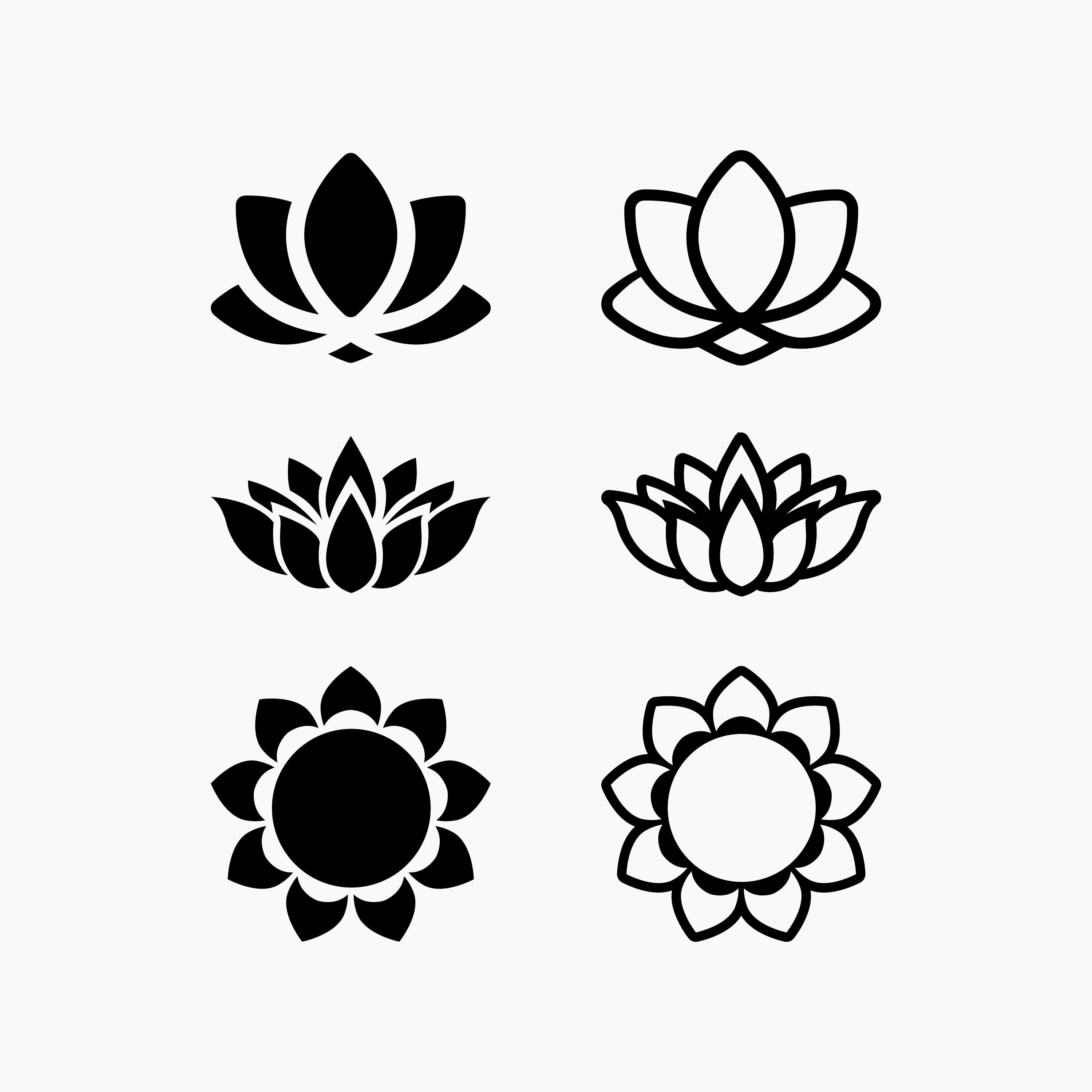Lotus Flower Symbol. Svg Png Eps Dxf Cut Files. Etsy