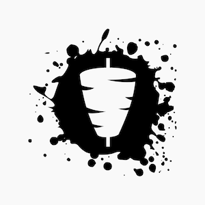 Kebab Splat Ink. Svg Png Eps Dxf Cut files.