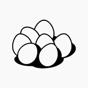 Pile of Eggs. Svg Png Eps Dxf Cut files.