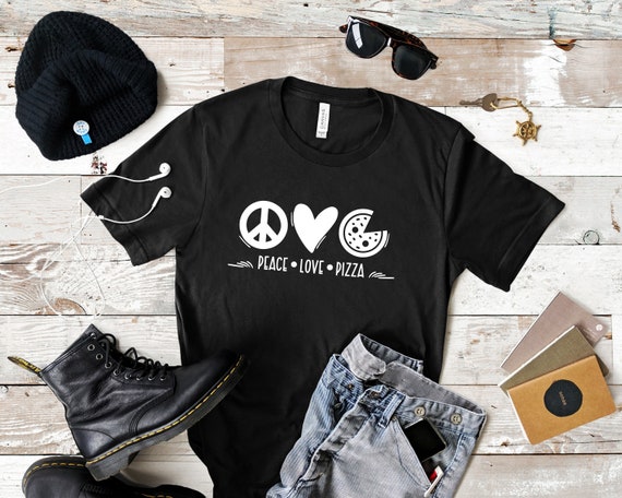 Peace Love Pizza. Svg Png Eps Dxf Cut Files. - Etsy