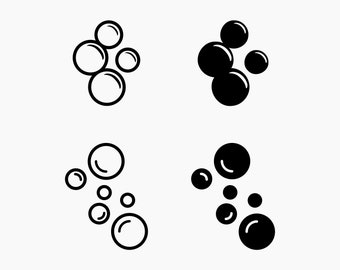 Bubbles. Svg Png Eps Dxf Cut files.