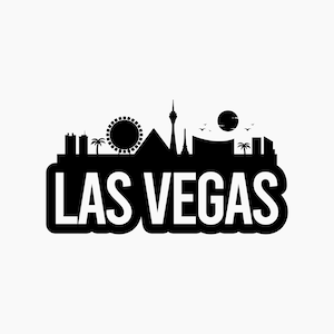 Las Vegas Bold Skyline. Svg Png Eps Dxf Cut files.