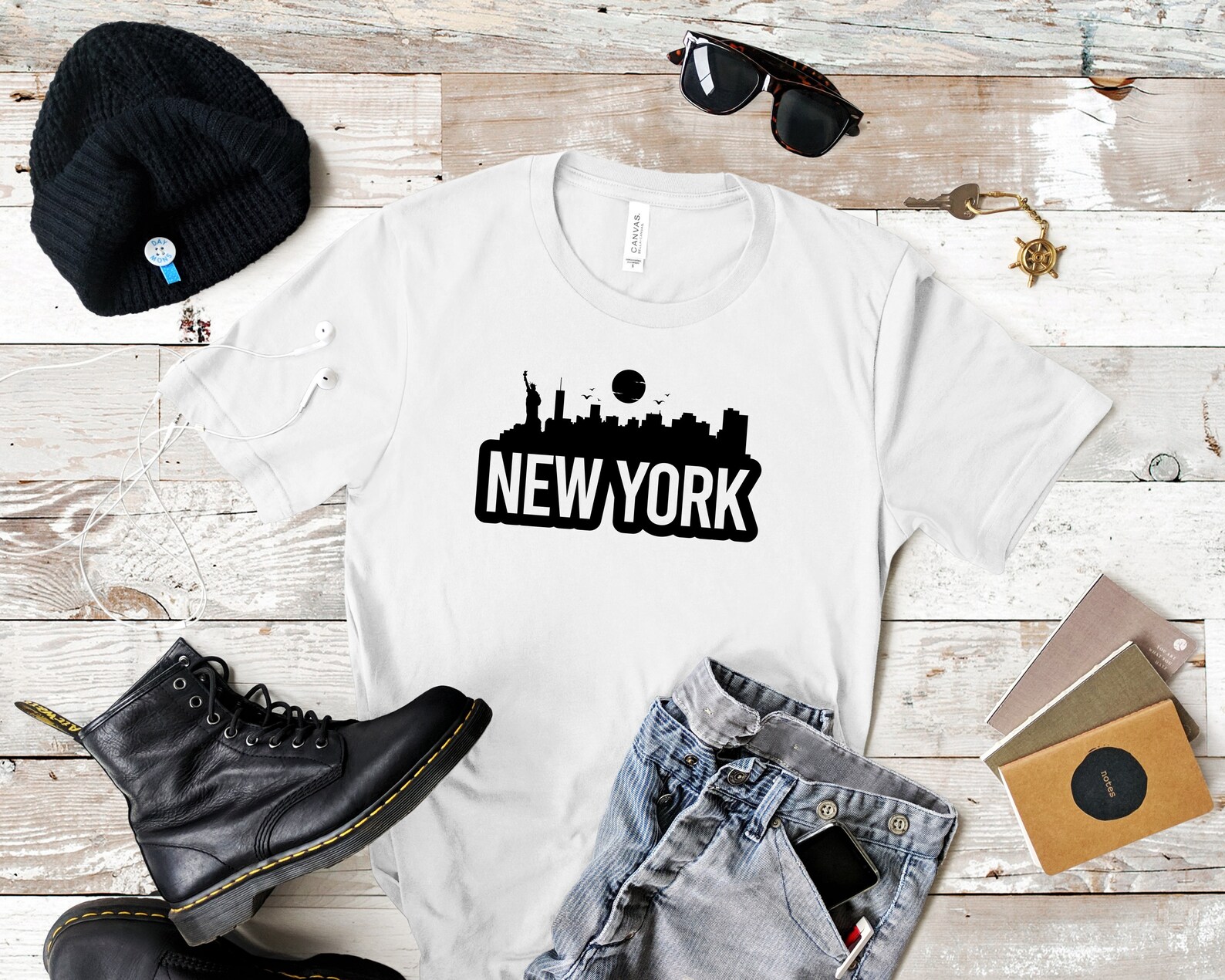 New York Bold Skyline. Svg Png Eps Dxf Cut Files. - Etsy