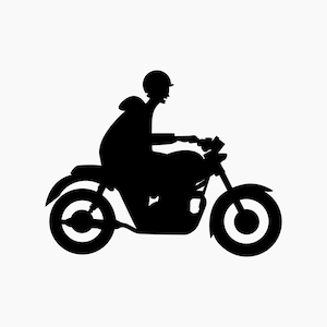 Motorcycle Rider. Svg Png Eps Dxf Cut files.