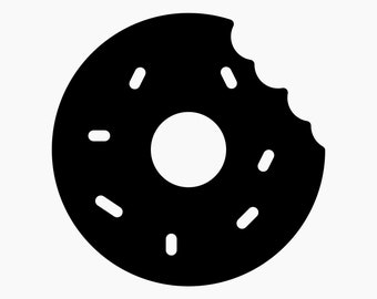 Donut. Svg Png Eps Dxf Cut files.