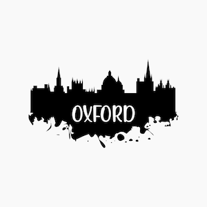 Oxford Skyline Silhouette. Svg Png Eps Dxf Cut Dateien.