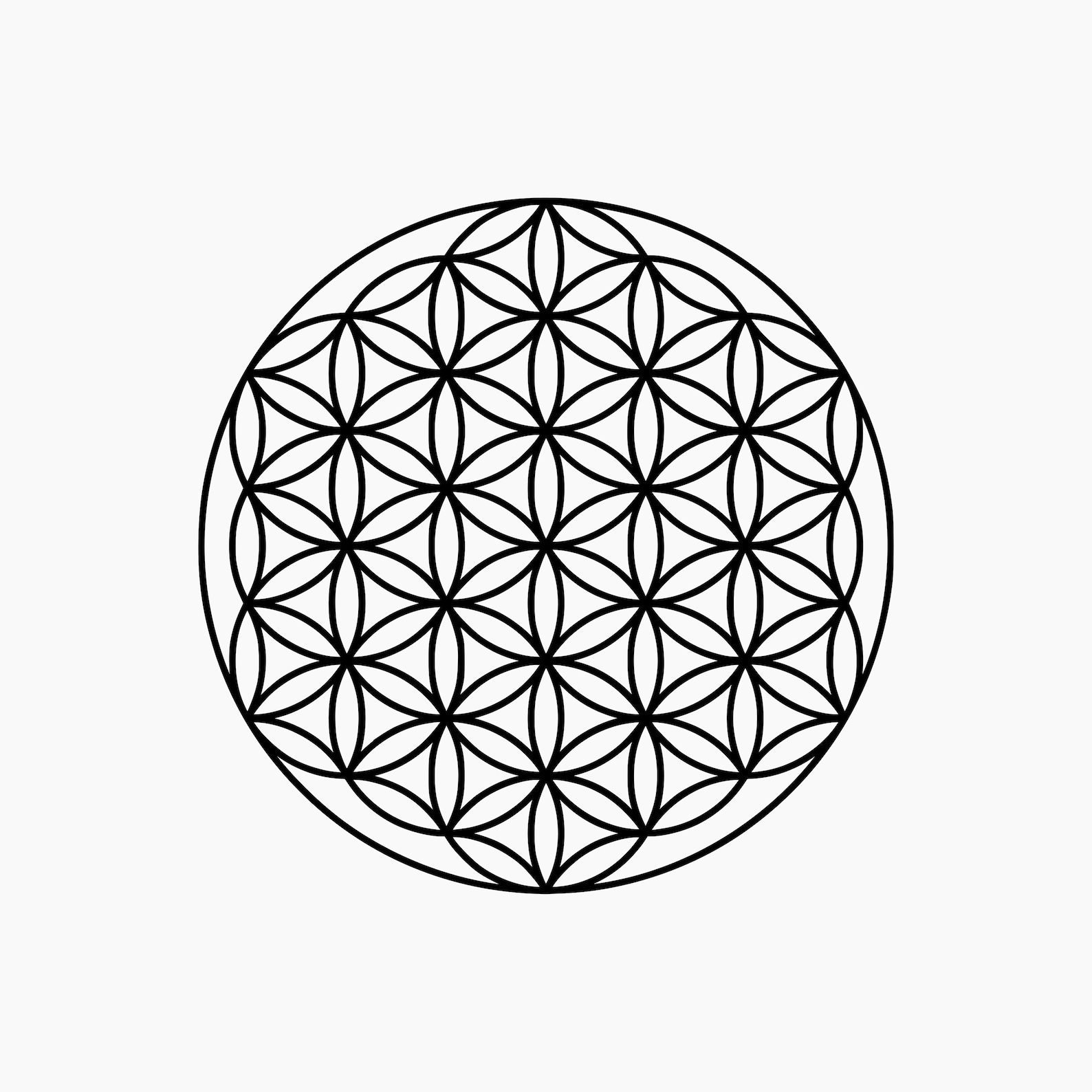 Blume des Lebens Symbol. Svg Png Eps Dxf Plotterdateien. - Etsy.de
