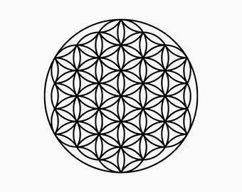 Flower of life symbol. Svg Png Eps Dxf Cut files.
