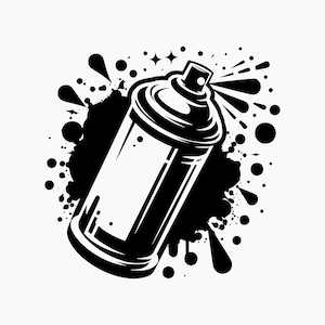 Spray Paint. Svg Png Eps Dxf Cut files.