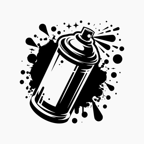 Spray Paint. Svg Png Eps Dxf Cut files.