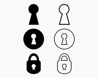 Keyhole. Svg Png Eps Dxf Cut files.