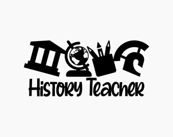 History Teacher. Svg Png Eps Dxf Cut files.