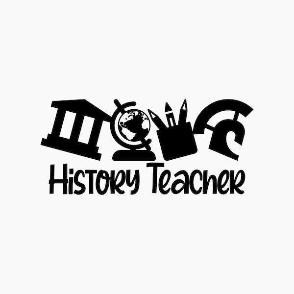 History Teacher. Svg Png Eps Dxf Cut files.