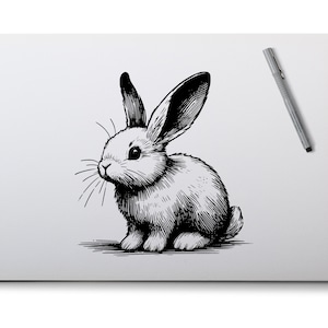Bunny Rabbit Sketch Style. Svg Png Eps Dxf Cut Files. - Etsy