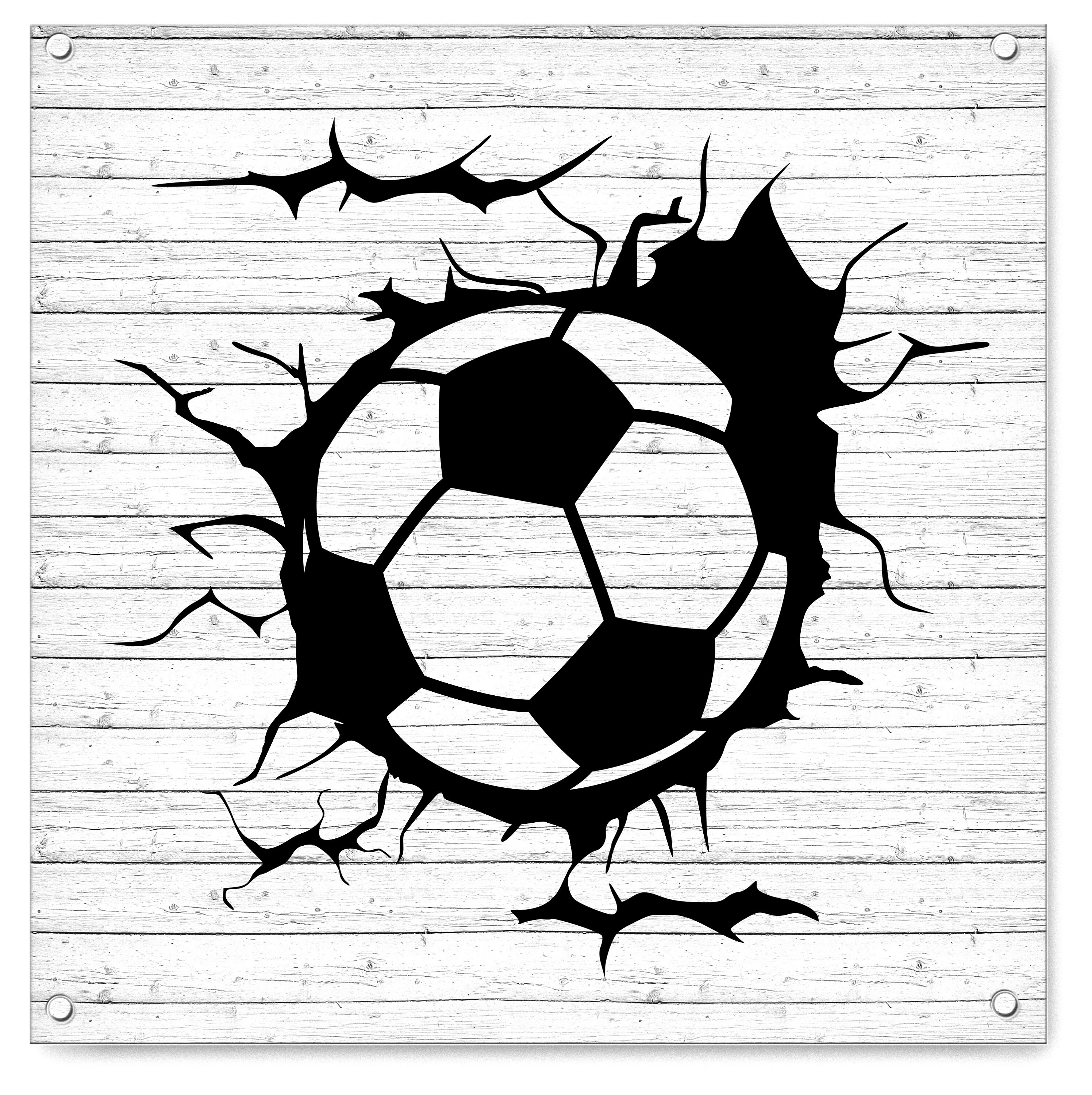 Soccer Ball Cracked Wall. Svg Png Eps Dxf Cut Files. - Etsy