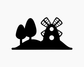 Mill. Svg Png Eps Dxf Cut files.