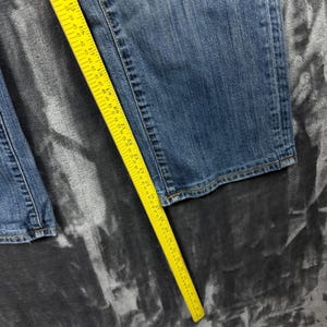 Seven7 Bootcut Jeans Womens 14 Blue Medium Wash Embroidered Pockets Distressed image 2