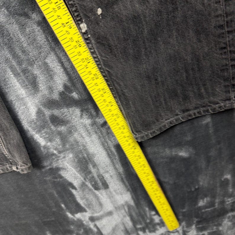 Buffalo David Bitton Jeans Mens 30 Black Straight Leg Paint Splatter Distressed image 3