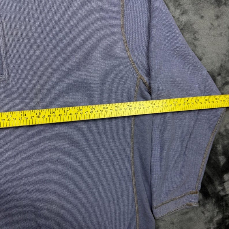 Suéter Tommy Bahama masculino tamanho XL azul com zíper até o peito e gola alta em malha waffle. imagem 3