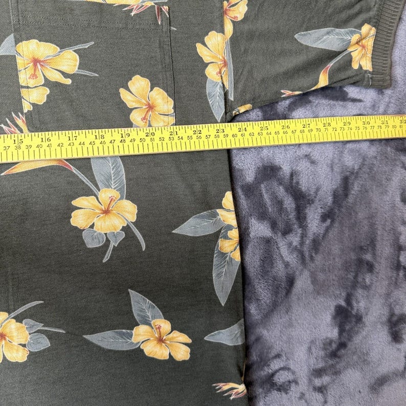 Tommy Bahama Polo Shirt Floral All Over Print Short Sleeve Size Large image 4