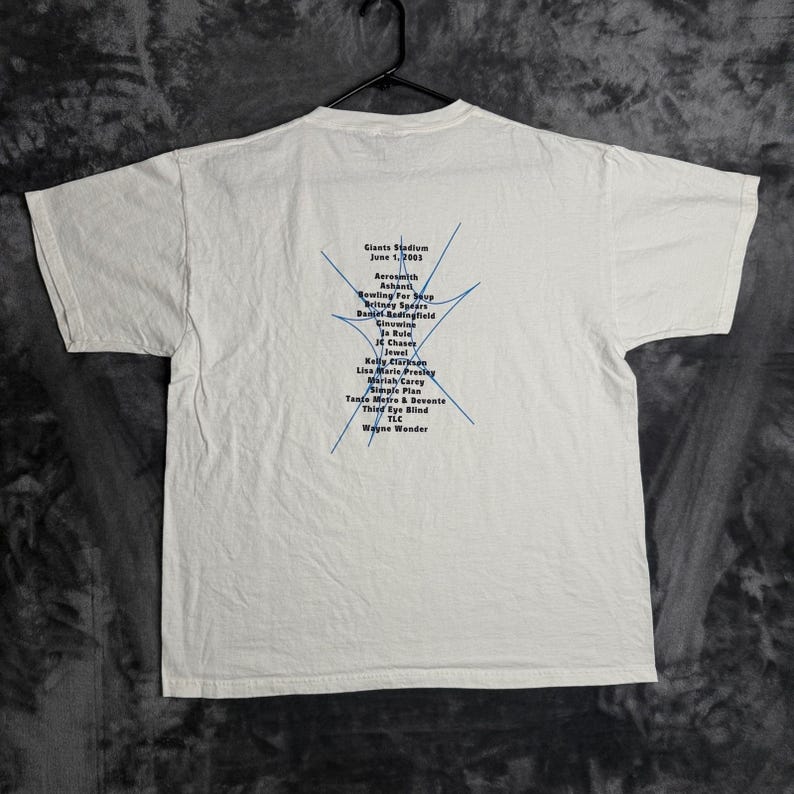 Fruit of the Loom T-Shirt Mens XL White Z100 Zootopia 2003 Concert Promo 7046 image 6