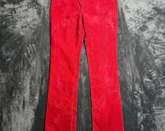 J.Crew Women's 8T Favorite Fit Red Corduroy Pants